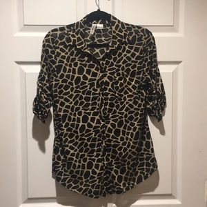 Giraffe Print Shirt
